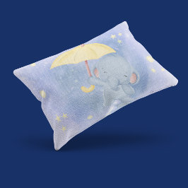 Cojín Lumbar Elefante Con Paraguas Amarillo
