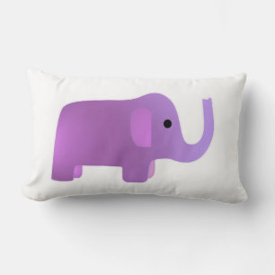 Cojín Lumbar Elefante rosa lindo