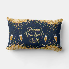 Cojín Lumbar Elegant Holiday Accent Throw Pillow-New Year