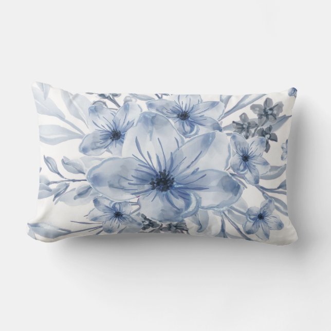 Cojín Lumbar Elegante chic floral (Anverso)