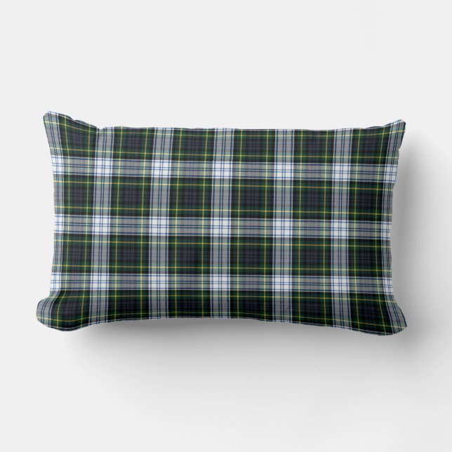 Cojín Lumbar Elegante Clan De Placa Gordon Rustic Tartán (Anverso)