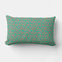 Elegante decoración floral turquesa y Naranja