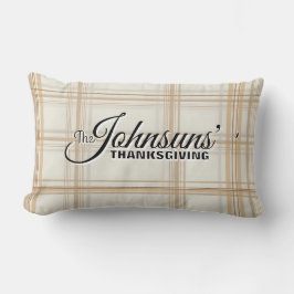 Cojín Lumbar Elegante Día de Acción de Gracias de Otoño
