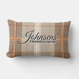 Cojín Lumbar Elegante Día de Acción de Gracias de Otoño