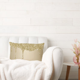Cojín Lumbar Elegante fusión de oro Purpurinoso Glam
