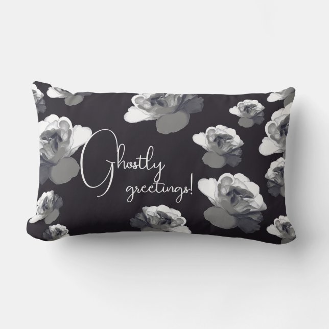 Cojín Lumbar Elegante Halloween gótico (Anverso)