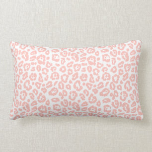Cojín Lumbar Elegante patrón de impresión de leopardo rosa past
