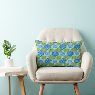 Cojín Lumbar Elegante patrón decorativo damasco