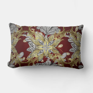 Cojín Lumbar Elegante Patrón Floral Colores neutros Elemento Go
