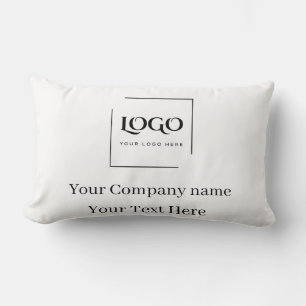 Cojín Lumbar Elegante plantilla personalizada de tu logotipo