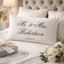 Elegante Sr Sra Nombre año de bodas script 