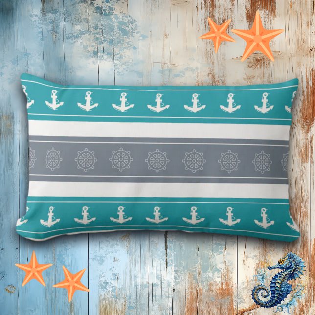 Cojín Lumbar Elementos del barco de patrón nautico (Subido por el creador)