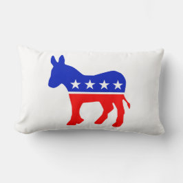Cojín Lumbar Emblema político Fiesta democrático (Donkey)