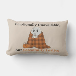 Cojín Lumbar Emotionally Unavailable but Seasonally Festive