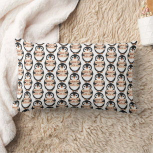 Cojín Lumbar Encantado de conocerme - Signo de Pingüino