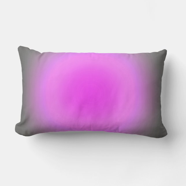 Cojín Lumbar Enfoque rosa y gris (Anverso)