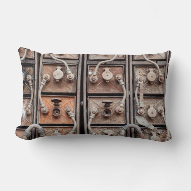 Cojín Lumbar Equipo industrial en una mina abandonada en Butte (Anverso)