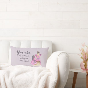 Cojín Lumbar Eres mi mejor amiga mamá