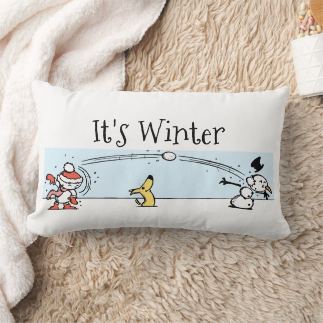 Cojín Lumbar Es invierno (Manta)