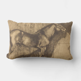 Cojín Lumbar Esbozo de un Pony (de Paul-Albert Besnard)