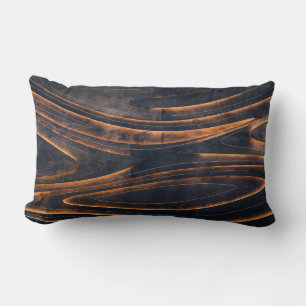 Cojín Lumbar Escaleras de espiral negra y marrón