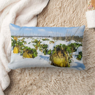 Cojín Lumbar Escasez de invierno en nieve - Personalizada