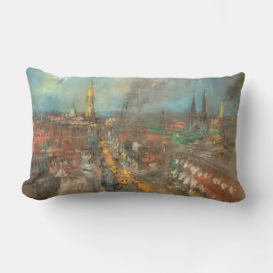 Cojín Lumbar Escena callejera en Indianápolis (Indiana, Estados