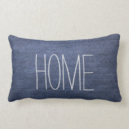 Cojín Lumbar Escritura casera de encargo del dril de algodón