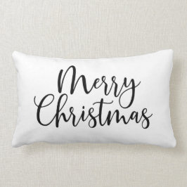 Cojín Lumbar Escritura navideña elegante