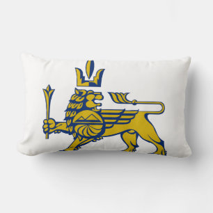 Cojín Lumbar escudo de armas símbolo de león de la ciudad de Er