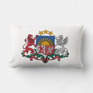 Cojín Lumbar escudo de armas símbolo emblema bandera de Letonia