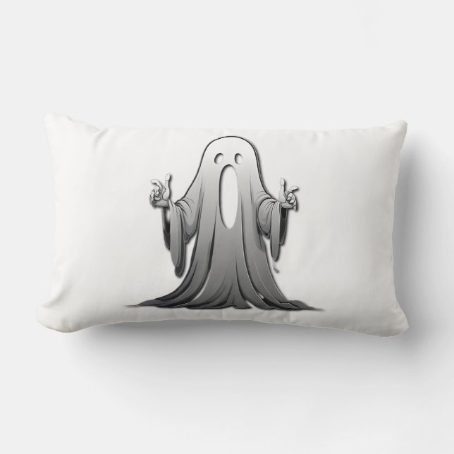 Cojín Lumbar Espectacular fantasma de Salem (Anverso)