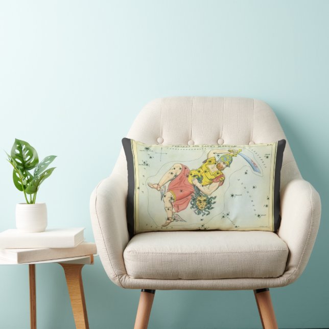 Cojín Lumbar Espejo de Urania, Mapa Celeste de Astronomía Antig (Silla)