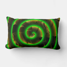 Espiral verde sobre imagem, ilusão de profundidad