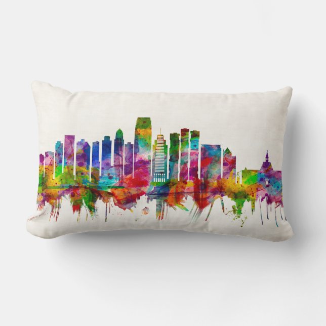 Cojín Lumbar Esquina de Jersey City New Jersey (Anverso)