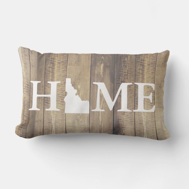 Cojín Lumbar Estado de origen Idaho Rústico Nombre de familia d (Anverso)
