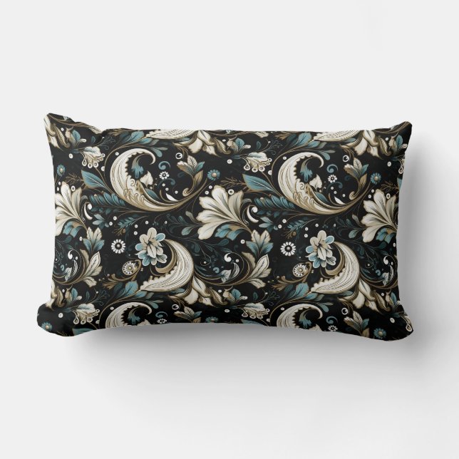 Cojín Lumbar Estampa Paisley (Anverso)