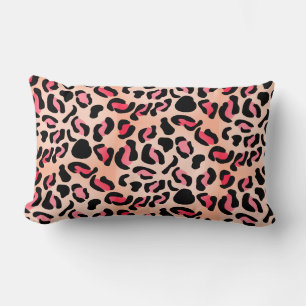 Cojín Lumbar Estampado animal de patrón de leopardo moderno