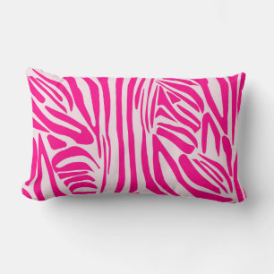 Cojín Lumbar Estampado de cebra rosa