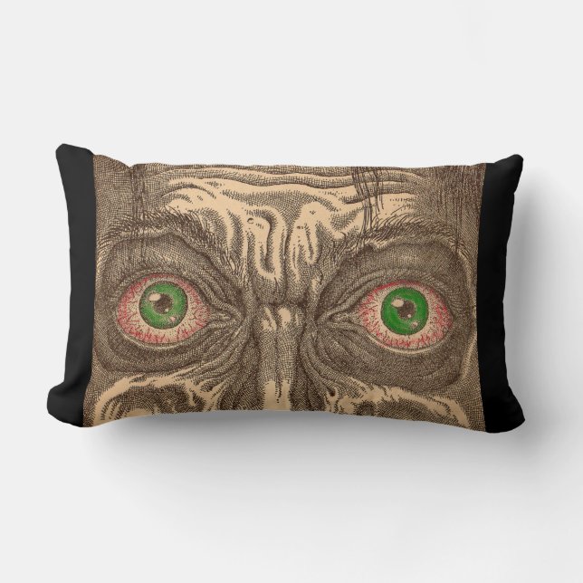 Cojín Lumbar estampado de ojos (Anverso)
