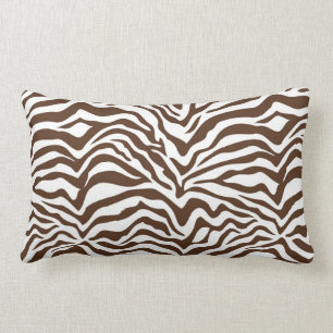 Cojín Lumbar Estampado de zebra de Brown