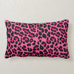 Cojín Lumbar Estampado leopardo rosado punky