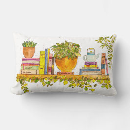 Cojín Lumbar Estante colorida acuarela