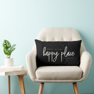 Cojín Lumbar Este es NUESTRO Lugar Feliz Familia personalizada