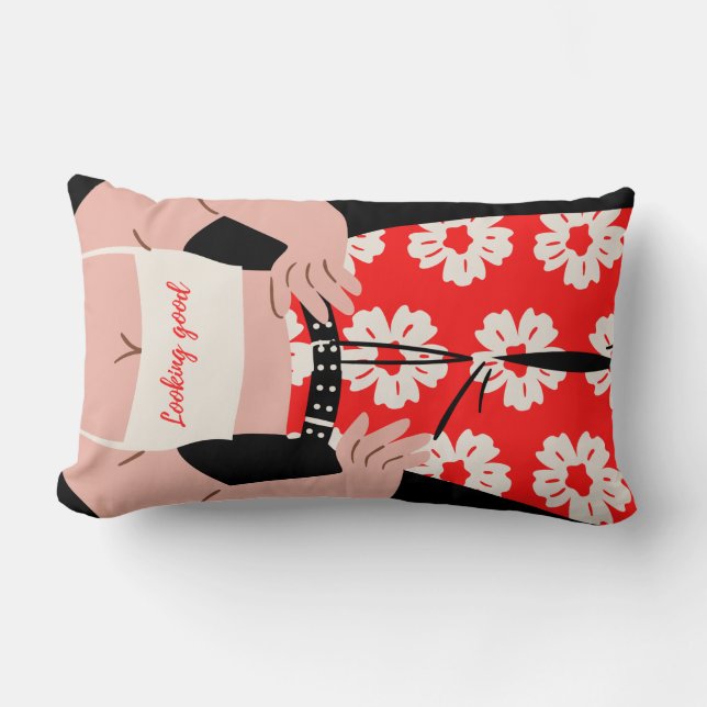 Cojín Lumbar estilo de forma de cuerpo (Anverso)