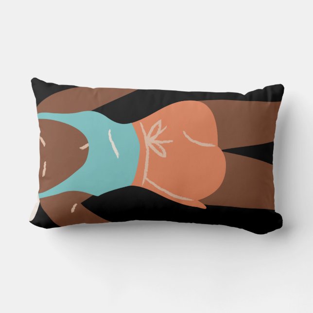 Cojín Lumbar estilo de forma de cuerpo (Reverso )