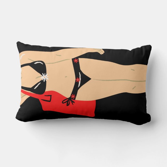 Cojín Lumbar estilo de forma de cuerpo (Reverso )