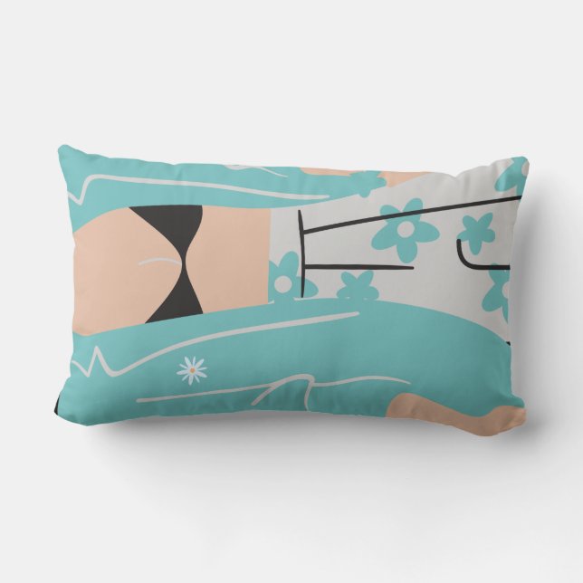 Cojín Lumbar estilo de forma de cuerpo (Reverso )