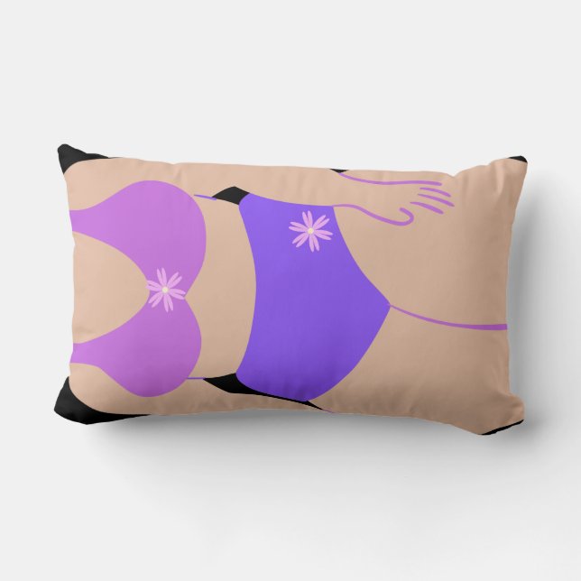 Cojín Lumbar estilo de forma de cuerpo (Reverso )