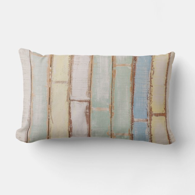 Cojín Lumbar Estilo de madera multicolor (Anverso)